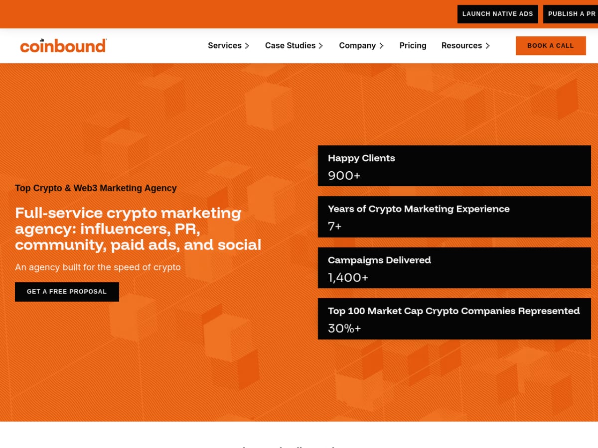 Coinbound homepage