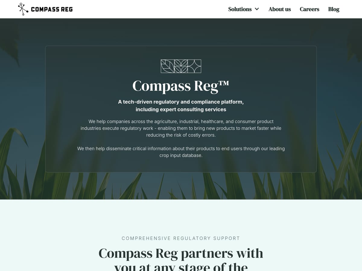 Compass Regulatory homepage