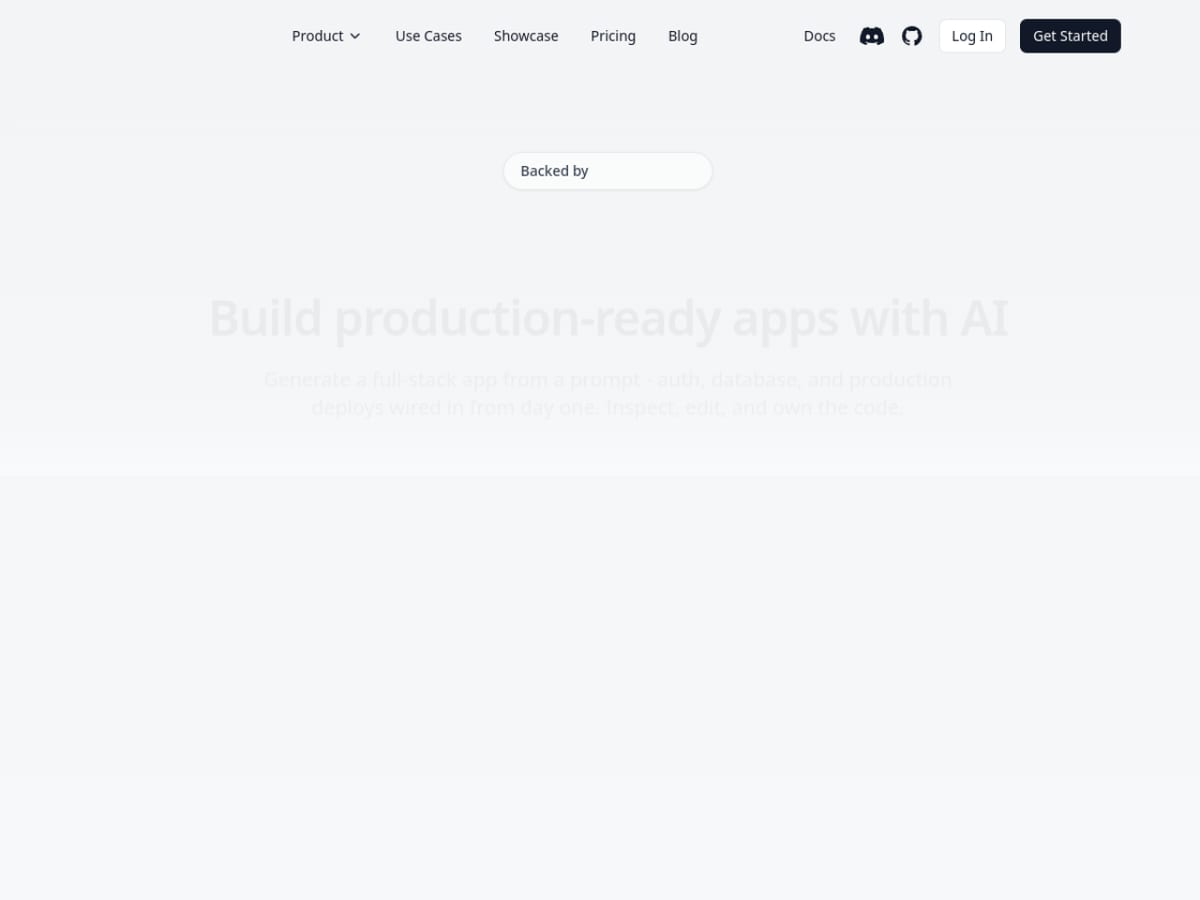 Modelence homepage